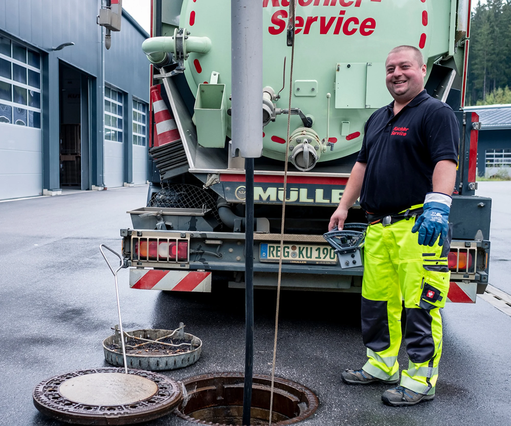 Kanalreinigung für freie Leitungen in Schalkham
